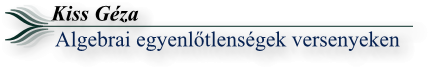 kissgeza algebrai