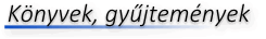 konyvek gyujtemenyek